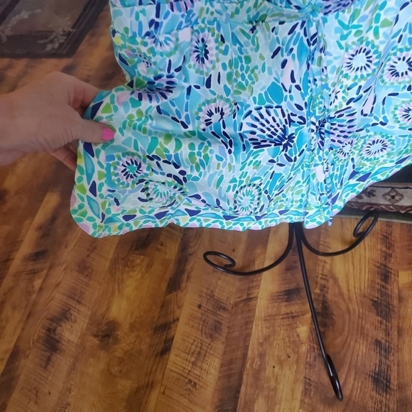 Lilly Pulitzer Rikki Open Water Sz. L Romper - Picture 4 of 14